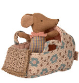 Maileg Maileg rosa Reisebett für Baby Mouse - Kopie