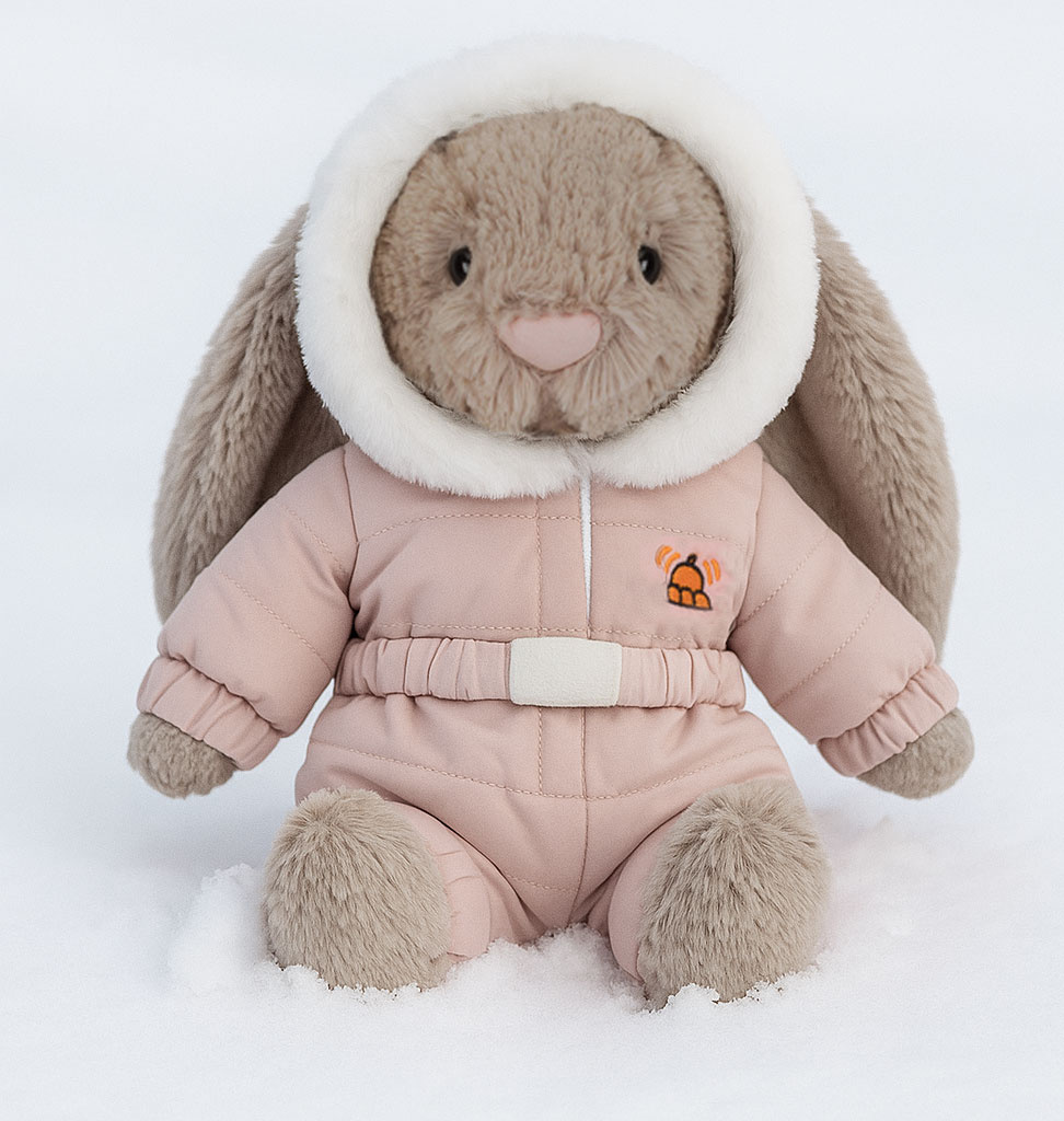 Jellycat knuffels Jellycat, bashful  Kaninchen im Schneeanzug