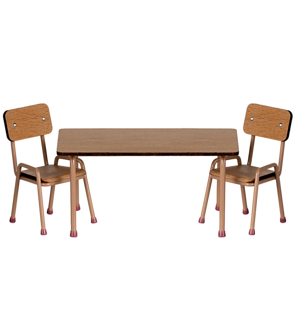 Maileg Maileg set table with two chairs for the mice