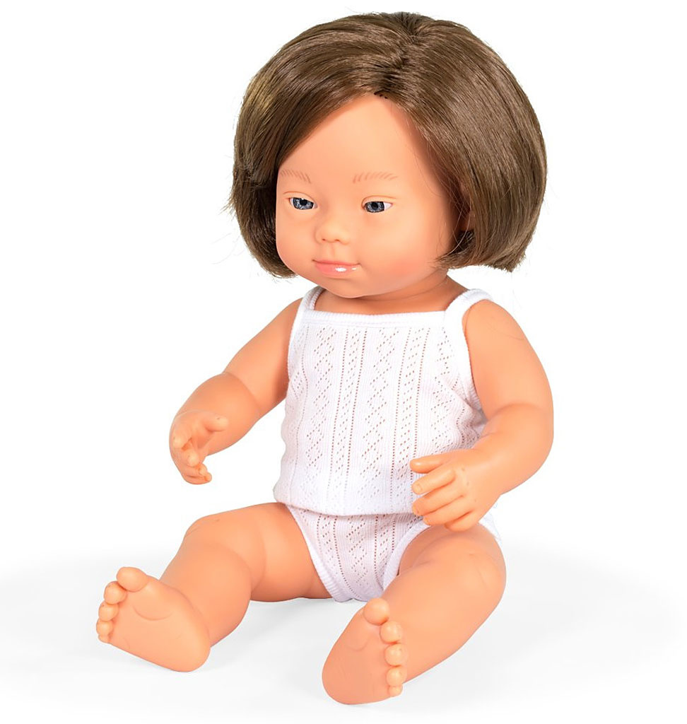 Miniland poppen Miniland doll girl with Down Syndrome 38 cm