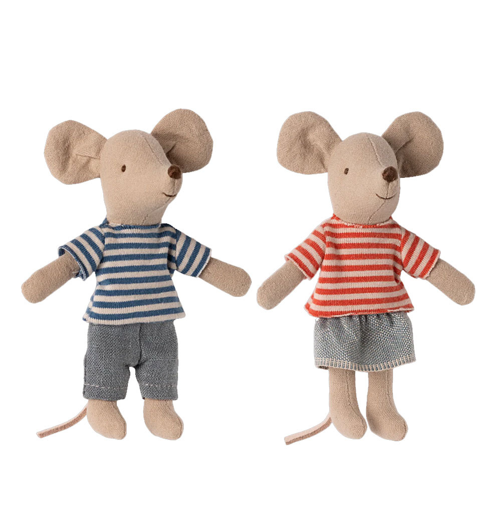 Maileg Maileg Louimax and Stella with little house / Little sister & little brother