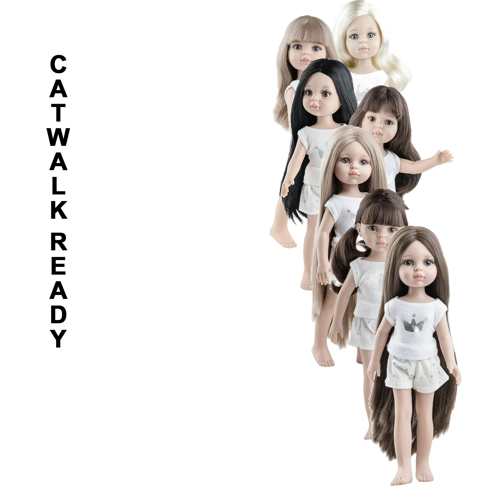 Paola Reina poppen Paola Reina Amigas doll Carol with super long hair