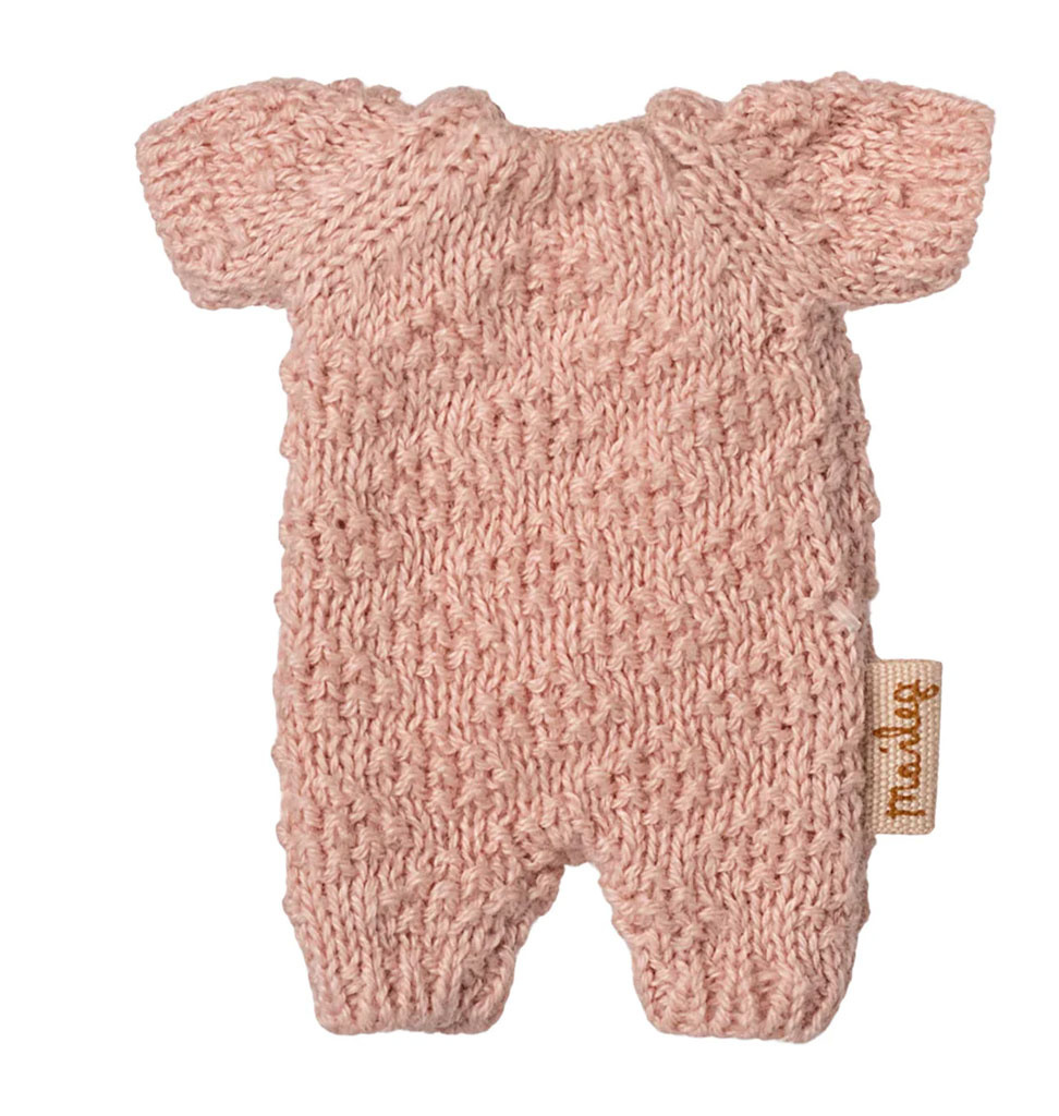 Maileg Maileg gebreid babypakje voor micro bunny  / roze