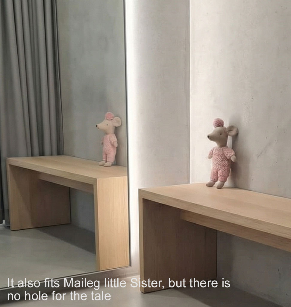 Maileg Maileg knitted baby suit for micro bunny / pink