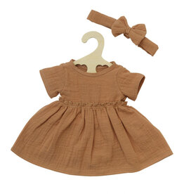 Heless Heless dress with headband for Gordi dolls / caramel