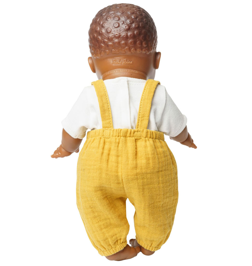 Heless Heless tuinbroek met t-shirt voor Gordi poppen / okergeel