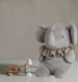 Maileg Maileg gray cuddly elephant / blue/grey