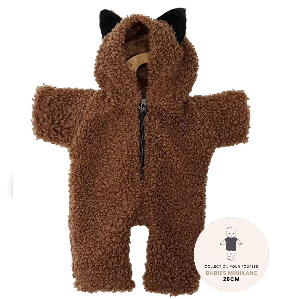 Minikane  Minikane collection babies / jumpsuit met kattenoren