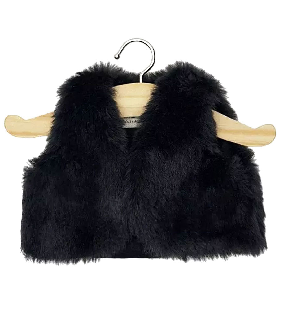 Minikane  Minikane faux fur vest Tao for Gordi dolls / black