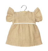 Minikane  Minikane Amigas dolls / Robe Daisy en gaze de coton latté with passepoil