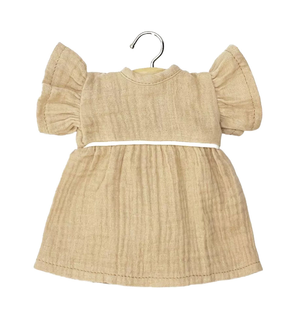 Minikane  Minikane Amigas Puppen / Robe Daisy und Gaze aus Baumwolle mit Passepoil