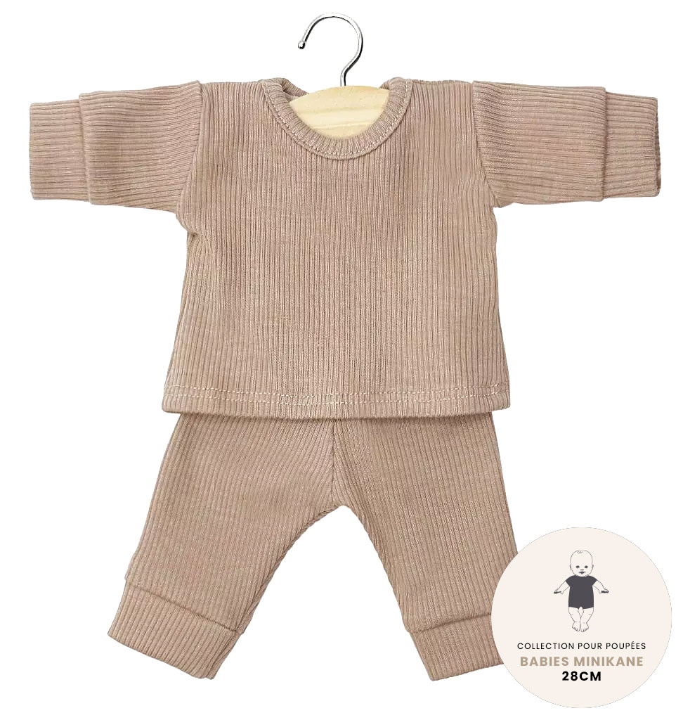 Minikane  Minikane collection babies / pyjama Morgan / mocha