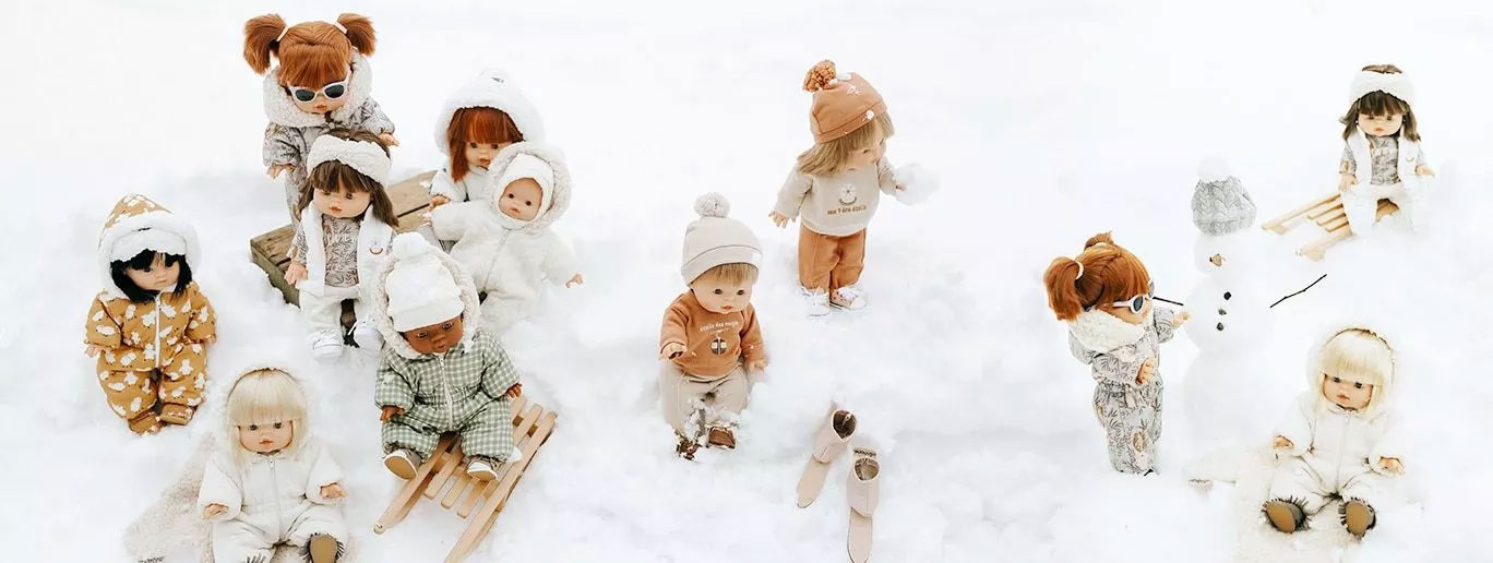 Minikane  Minikane snow boots made of imitation fur for Gordi dolls