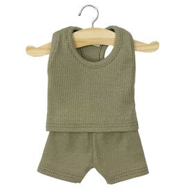 Minikane  Minikane two-piece underwear set for the Gordi dolls / olive green