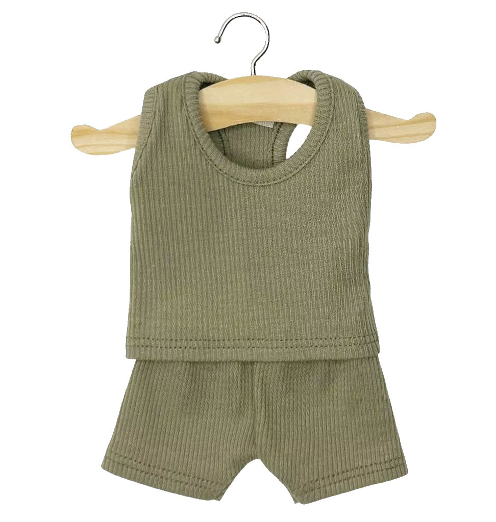 Minikane  Minikane two-piece underwear set for the Gordi dolls / olive green