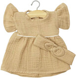 Minikane  Minikane Gordi doll dress Daisy with headband / latte