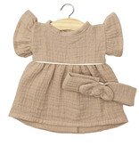 Minikane  Minikane Gordi poppenjurk Daisy met hoofdband /moka
