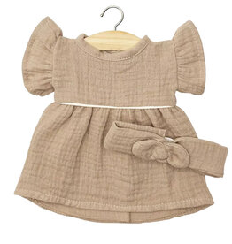 Minikane  Minikane Gordi Daisy doll dress with headband / mocha