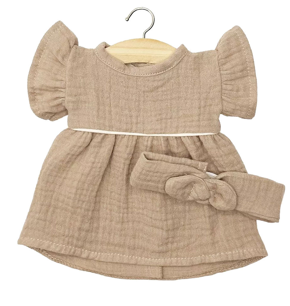 Minikane  Minikane Gordi Daisy Puppenkleid mit Stirnband /Moka