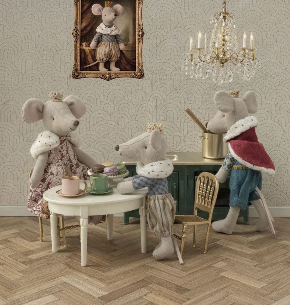 Maileg Maileg golden chair for the mice