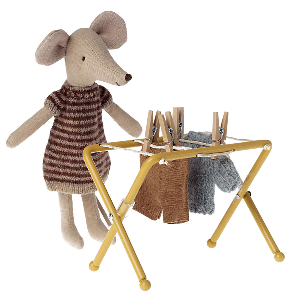 Maileg Maileg drying rack with clips for mice