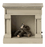 Maileg Maileg fireplace for the mice / off white