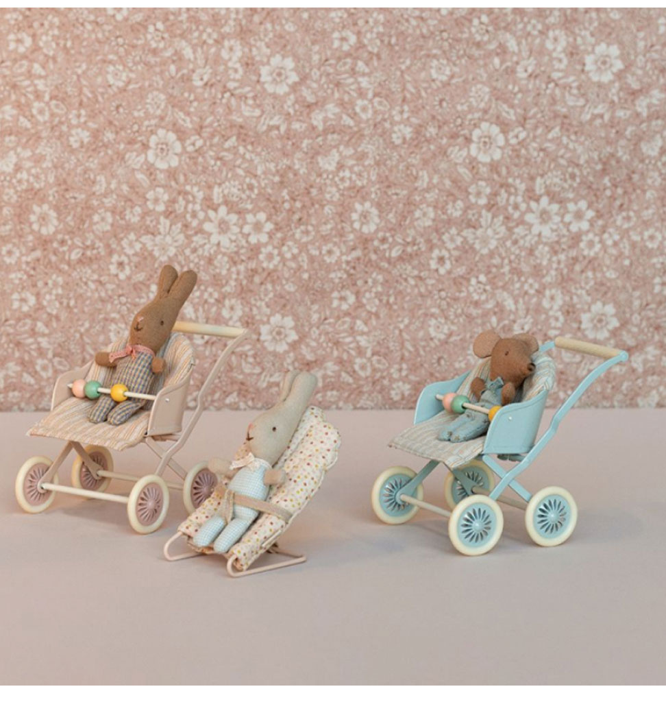 Maileg Maileg wandelwagen / stroller voor de babymuisjes en -bunny's