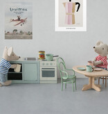 Maileg Maileg oval dining table for mice / natural wood