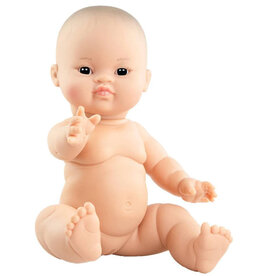 Paola Reina poppen Paola Reina Gordi baby doll girl Asian with eyebrows