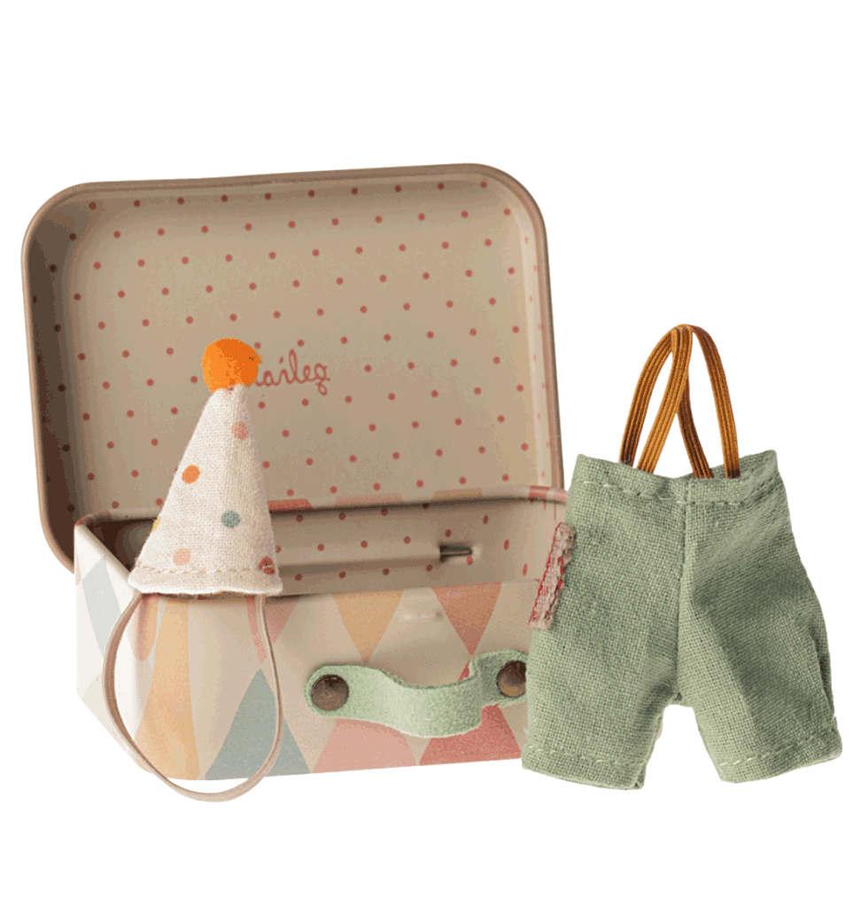 Maileg Maileg Little brother clown kleding in koffertje
