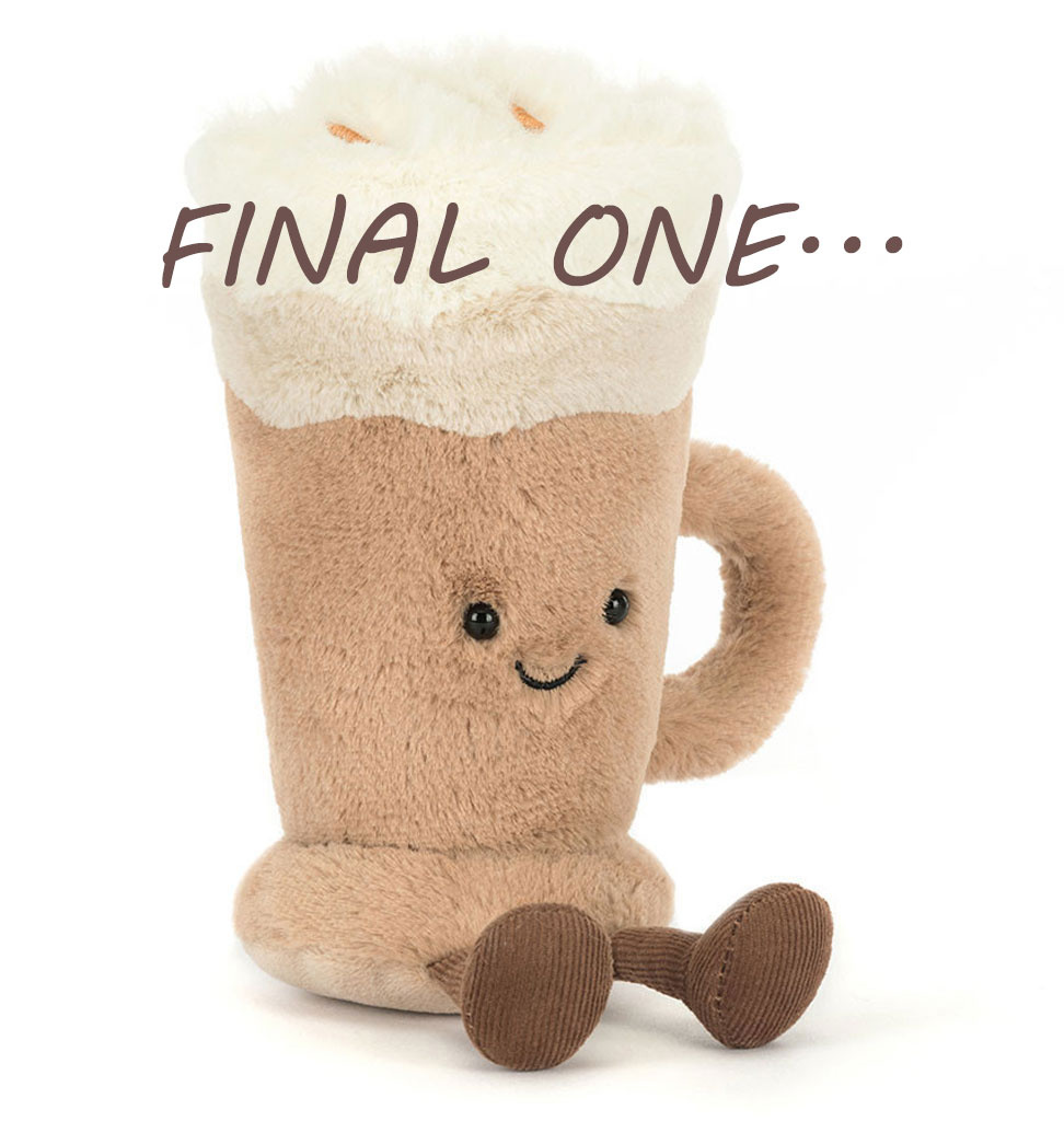 Jellycat knuffels Jellycat Amuseables latte (coffee)