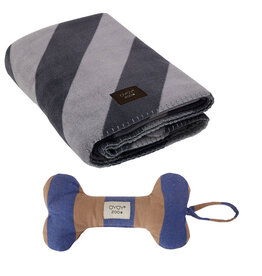 OYOY Zoo dog set blanket and bone for dogs