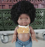 Paola Reina poppen Paola Reina Gordi doll Jahia with Minikane panties