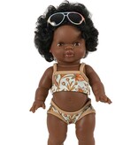 Paola Reina poppen Paola Reina Gordi doll Jahia with Minikane panties