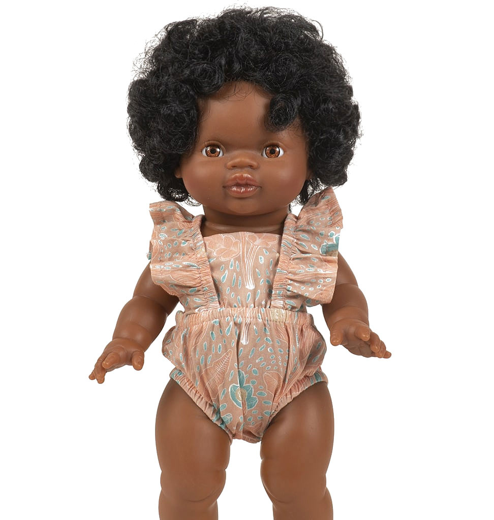 Paola Reina poppen Paola Reina Gordi doll Jahia with Minikane panties