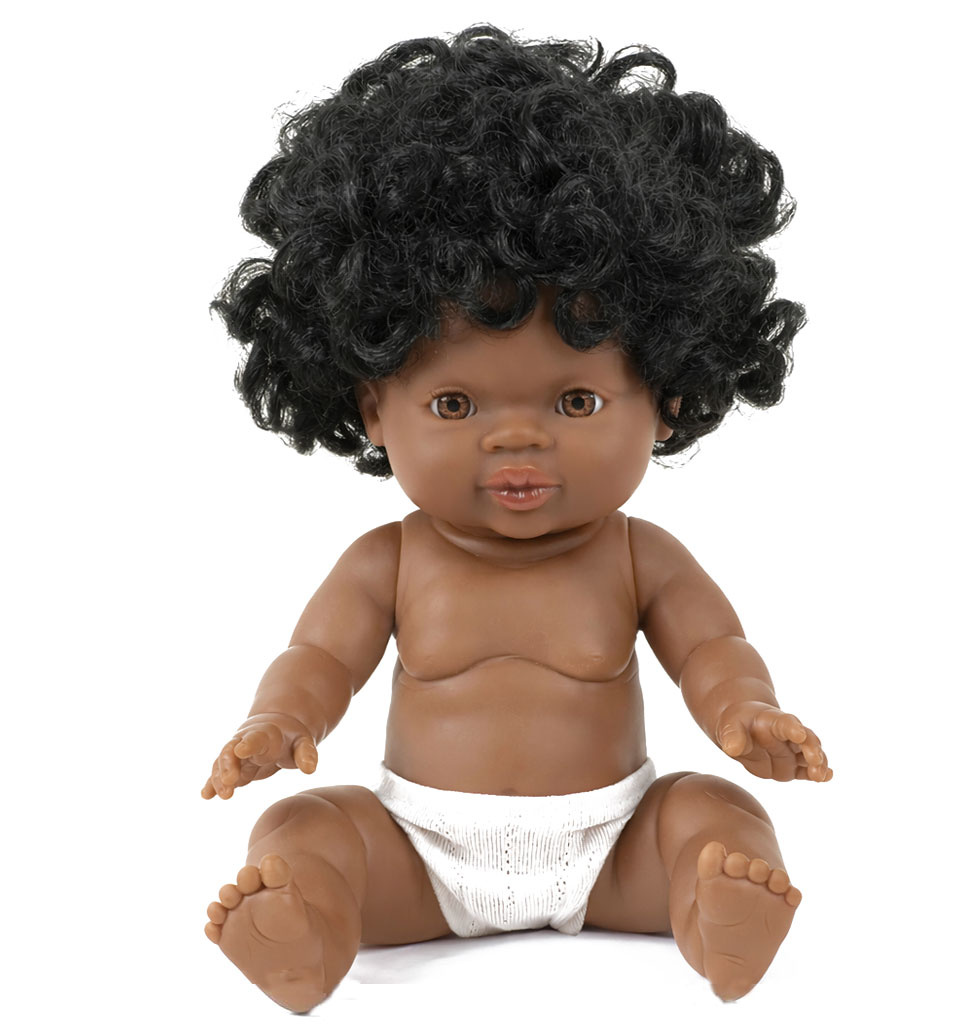Paola Reina poppen Paola Reina Gordi doll Jahia with Minikane panties