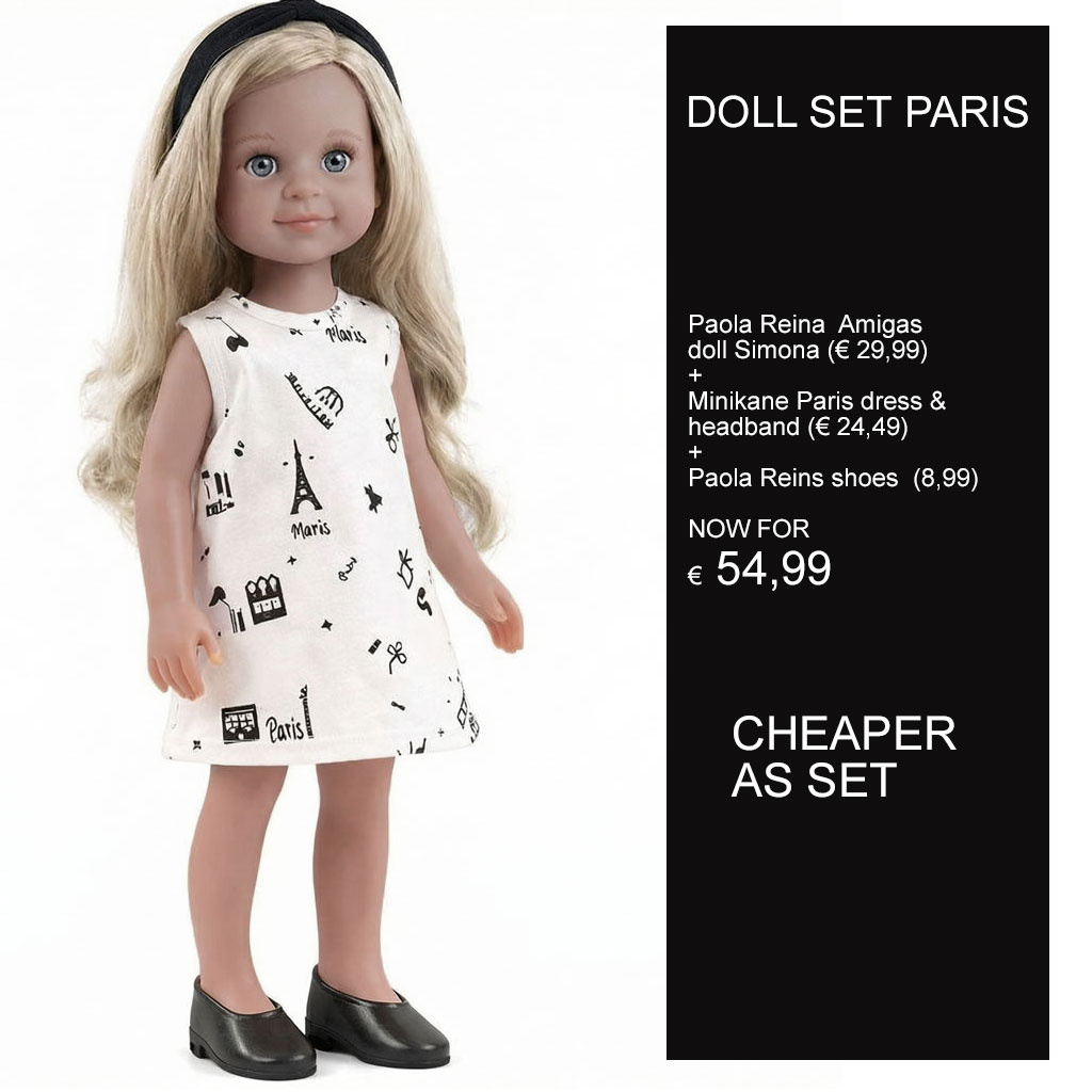 Paola Reina poppen Paola Reina Amigas Puppe Simona mit Kleidungsset
