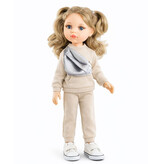Paola Reina poppen Paola Reina Amigas doll Carla with tracksuit, sneakers and cross-body bag