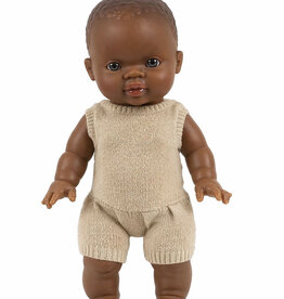 Minikane  Minikane Barboteuse Orlando en tricot crème voor Gordi poppen