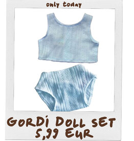 Paola Reina poppen Paola Reina ondergoedsetje blauw voor Gordi poppen