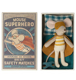 Maileg Maileg superhero mouse little brother in matchbox