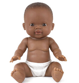 Paola Reina poppen Paola Reina Gordi African boy doll with Minikane trousers