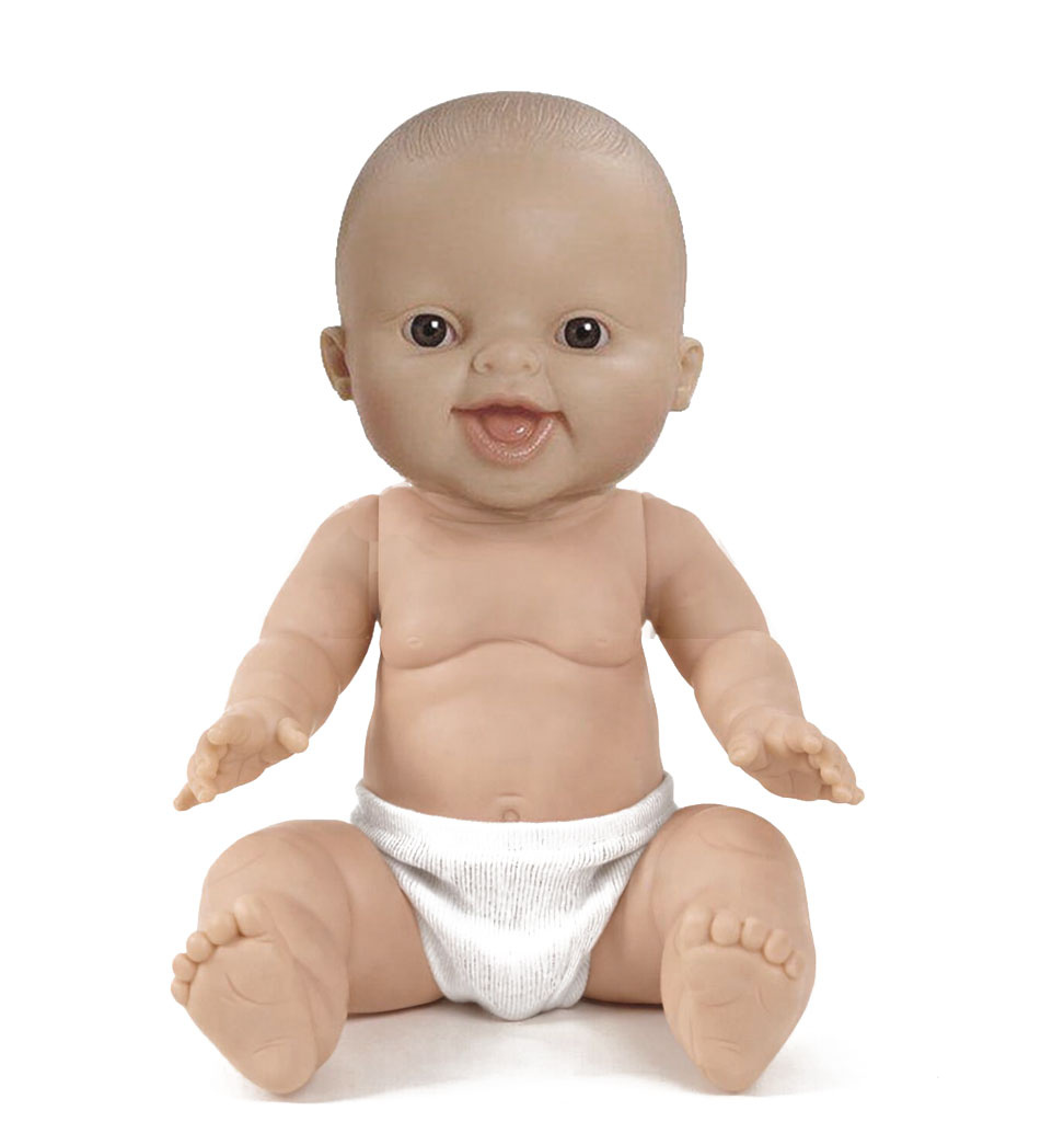 Paola Reina poppen Paola Reina Gordi Jungenpuppe, lachend, braune Augen, 34 cm