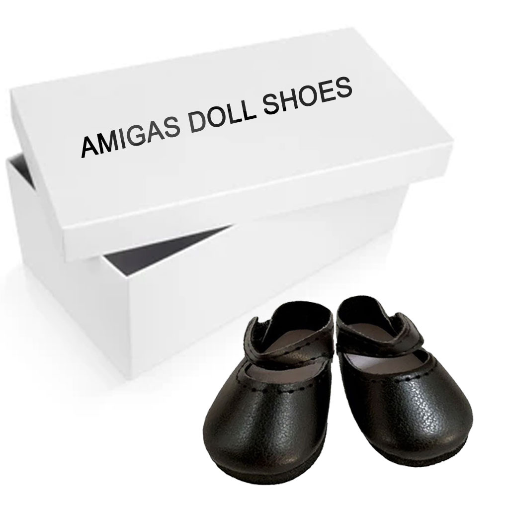 Paola Reina poppen Paola Reina black shoes for Amigas dolls