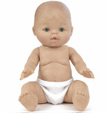 Paola Reina poppen Paola Reina Gordi girl baby doll with eyebrows and freckles