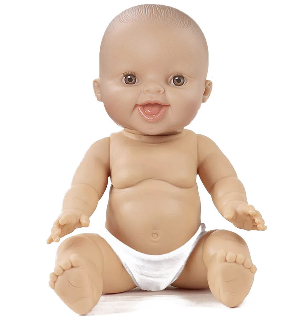 Paola Reina poppen Paola Reina babypop Gordi meisje lachend  34 cm