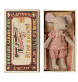 Maileg Maileg Big Sister mouse in a matchbox