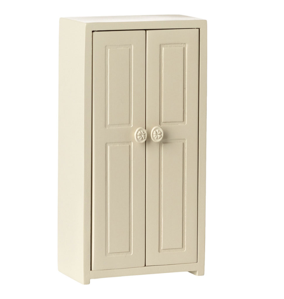 Maileg Maileg cupboard for the mice / cream / includes 3 clothes hangers