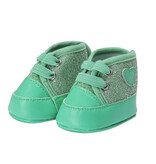 Skrållan Skrållan green glitter sneakers (fits Gordi dolls and Miniland dolls)
