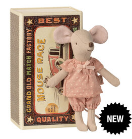 Maileg Maileg Big Sister mouse in a matchbox